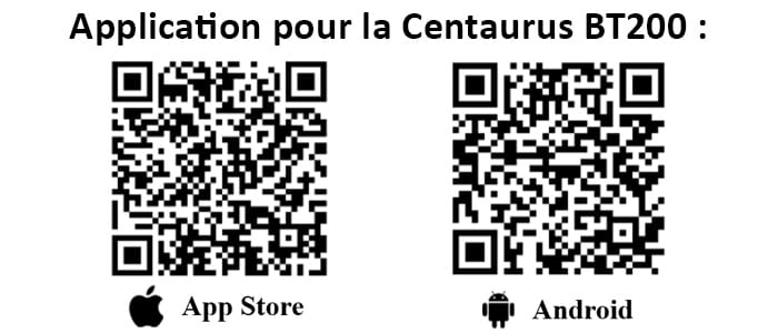 QR code application Centaurus BT200